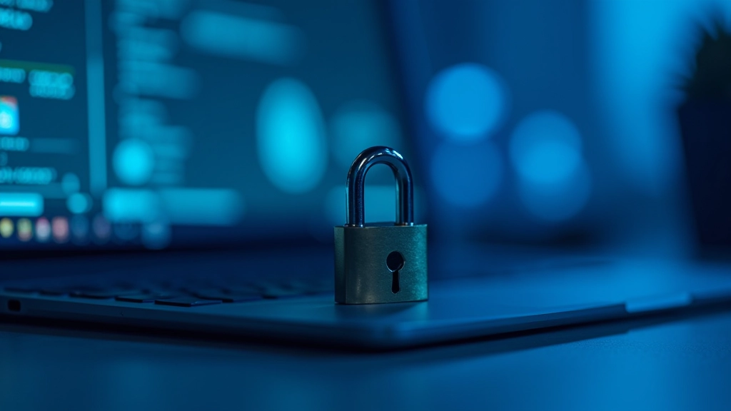 Padlock ir skaitmeninės saugos ženklas